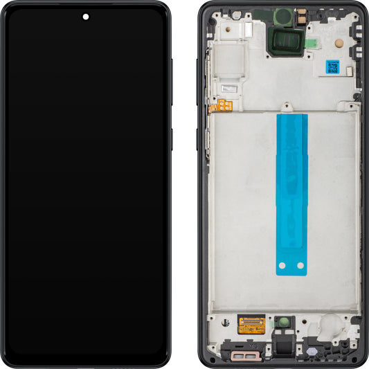 Display met Touchscreen MP compatibel met Samsung Galaxy A73 5G A736, met Frame, Zwart