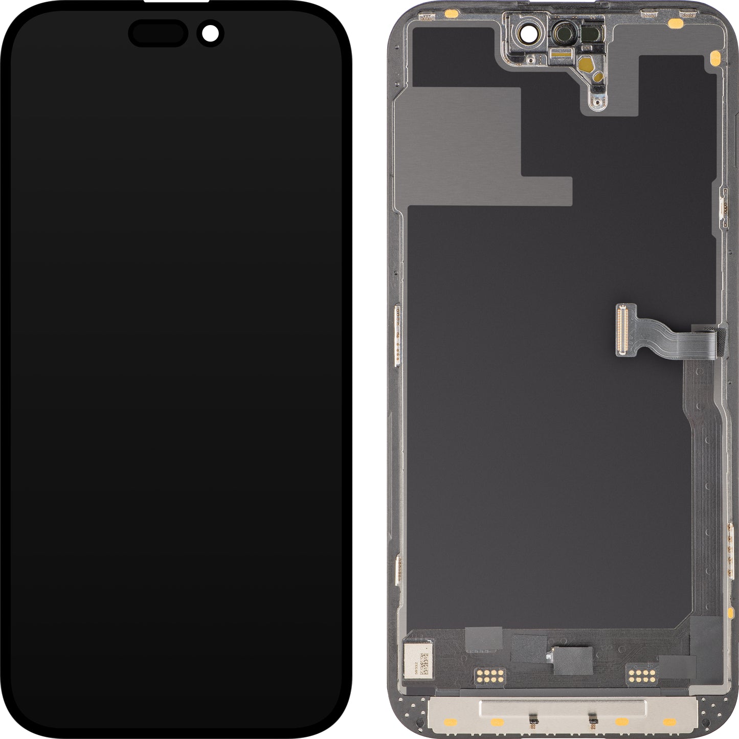 Display met Touchscreen MP compatibel met Apple iPhone 14 Pro Max, met Frame, Soft OLED 120Hz FHD Diagnostic Versie, Zwart