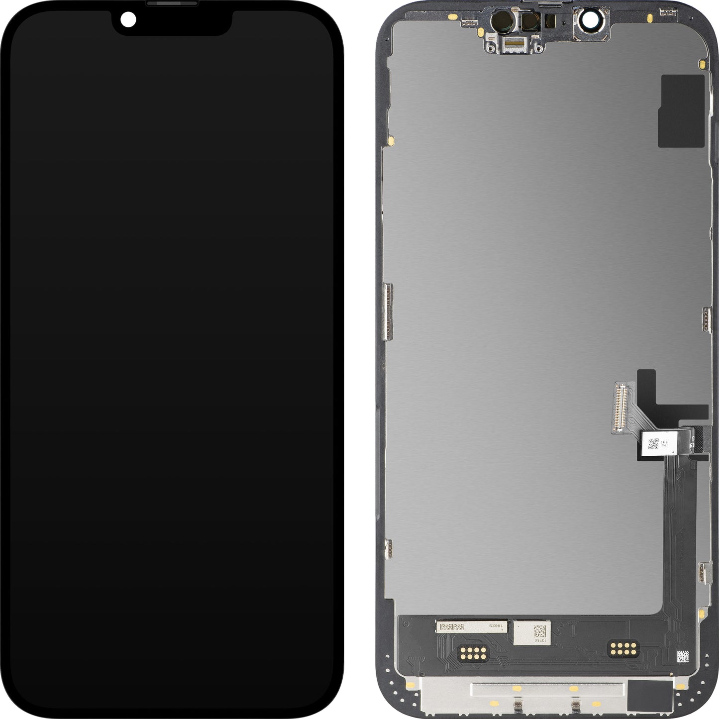 Display met Touchscreen MP compatibel met Apple iPhone 14 Plus, met Frame, Soft OLED FHD Diagnostic Versie, Zwart
