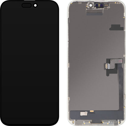 MP Touchscreen Display compatibel met Apple iPhone 16 Pro Max, met Frame, OLED FHD IC Movable versie, Zwart, Swap