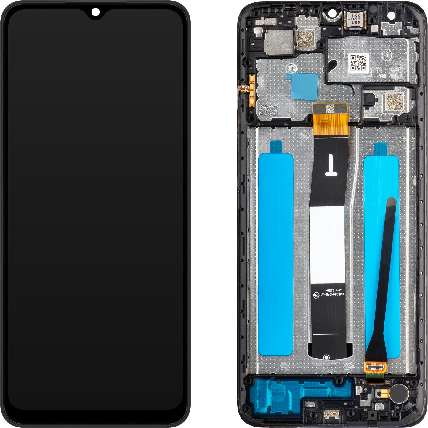 MP Touchscreen Display compatibel met Xiaomi Redmi 12C, met Frame, Zwart, Swap