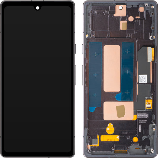 Display met Touchscreen MP compatibel met Google Pixel 7a, met Frame, OLED-versie, Zwart