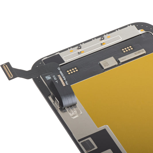 Display met Touchscreen MP compatibel met Apple iPhone 15 Plus, met Frame, Soft OLED FHD IC Movable Versie, Zwart