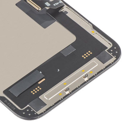 Display met Touchscreen MP compatibel met Apple iPhone 14, met Frame, Soft OLED FHD 120Hz IC Movable Versie, Zwart