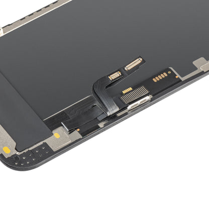 MP Touchscreen Display compatibel met Apple iPhone 12 / 12 Pro, met Frame, OLED FHD IC Movable versie, Zwart