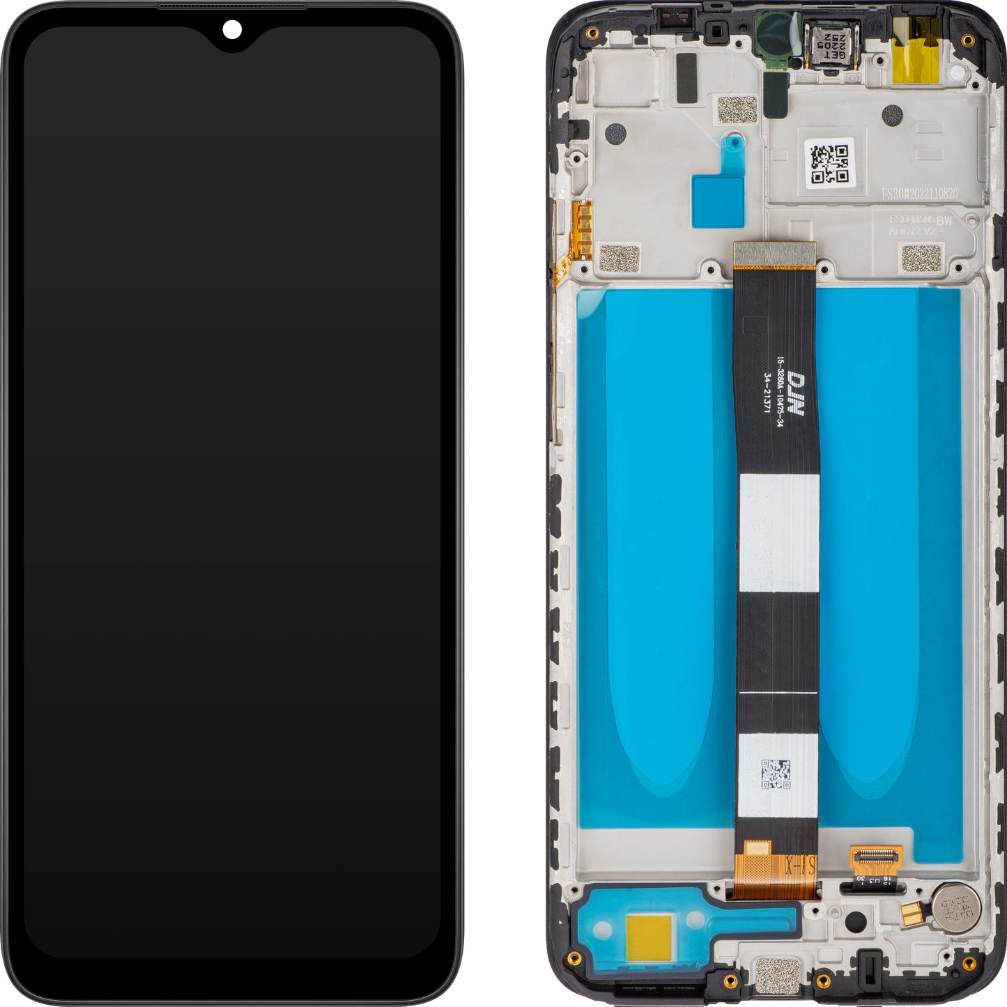 Display met Touchscreen MP compatibel met Xiaomi Redmi 9C NFC / 9C / 9A, met Frame, Zwart