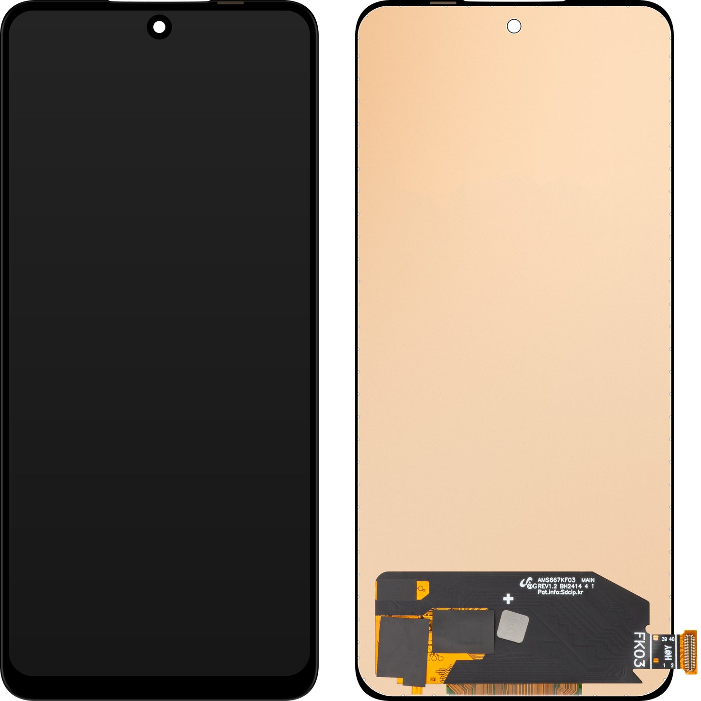 Display met Touchscreen MP compatibel met Oppo Reno12 F