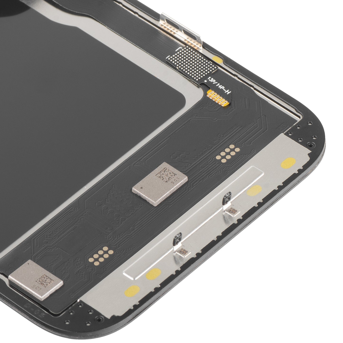 Display met Touchscreen MP compatibel met Apple iPhone 14 Pro, met Frame, Soft OLED IC Movable 120Hz FHD Versie, Zwart