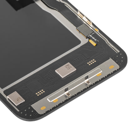 Display met Touchscreen MP compatibel met Apple iPhone 13 Pro, met Frame, Soft OLED IC Movable 120Hz FHD Versie, Zwart