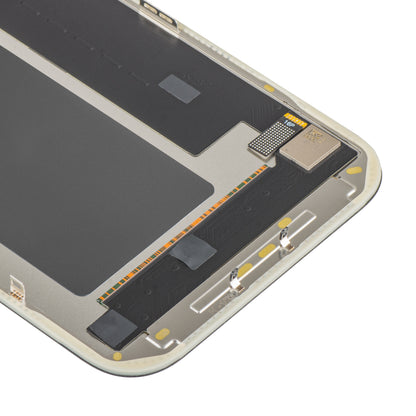 MP Touchscreen-display compatibel met Apple iPhone 17 Pro Max, met frame, OLED FHD IC Movable versie, zwart