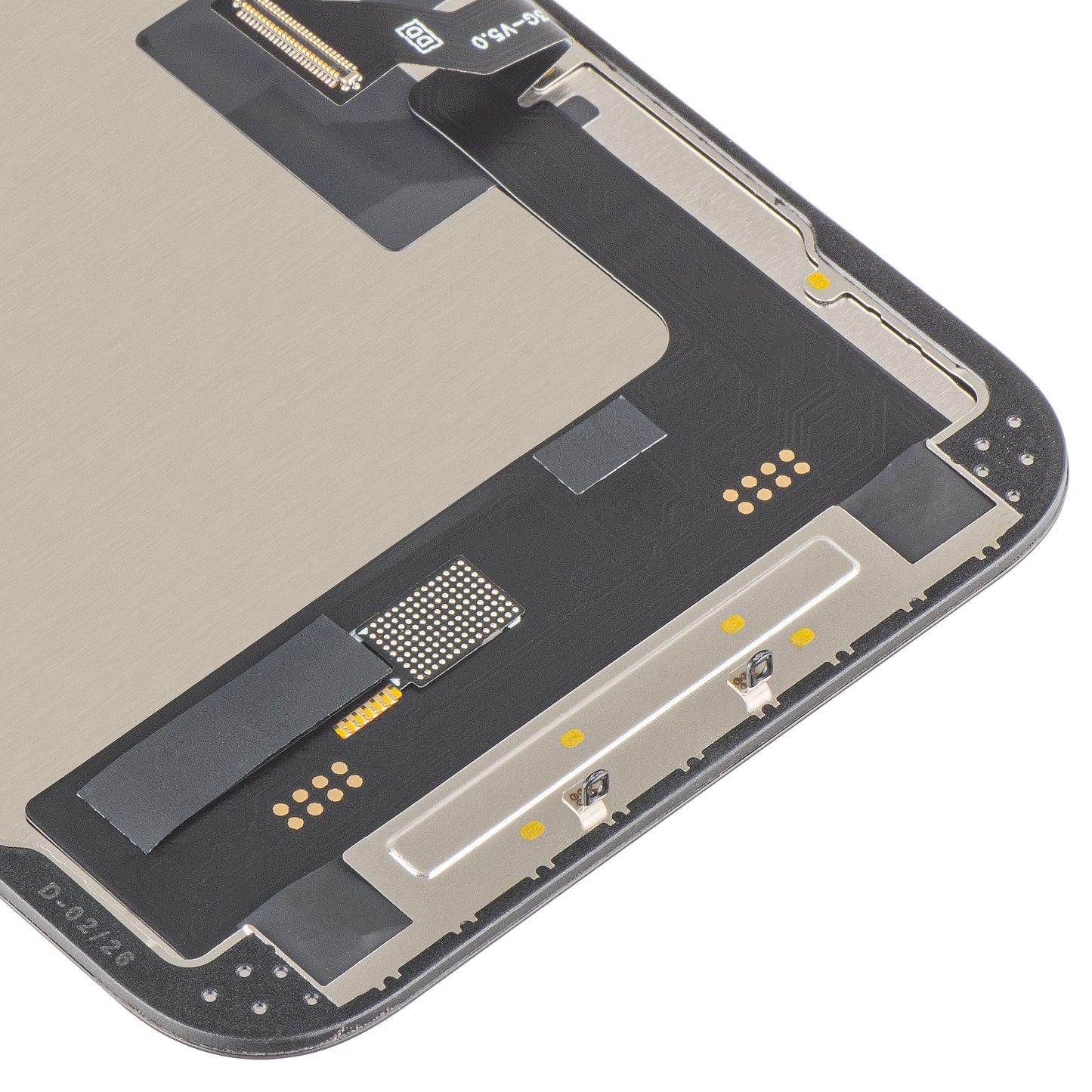 Display met Touchscreen MP compatibel met Apple iPhone 14, met Frame, Soft OLED FHD 120Hz IC Movable Versie, Zwart