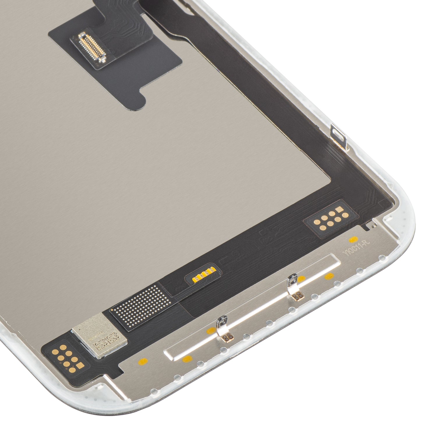 Display met Touchscreen MP compatibel met Apple iPhone 16 Pro, met Frame, Soft OLED FHD 120Hz IC Movable Versie, Zwart