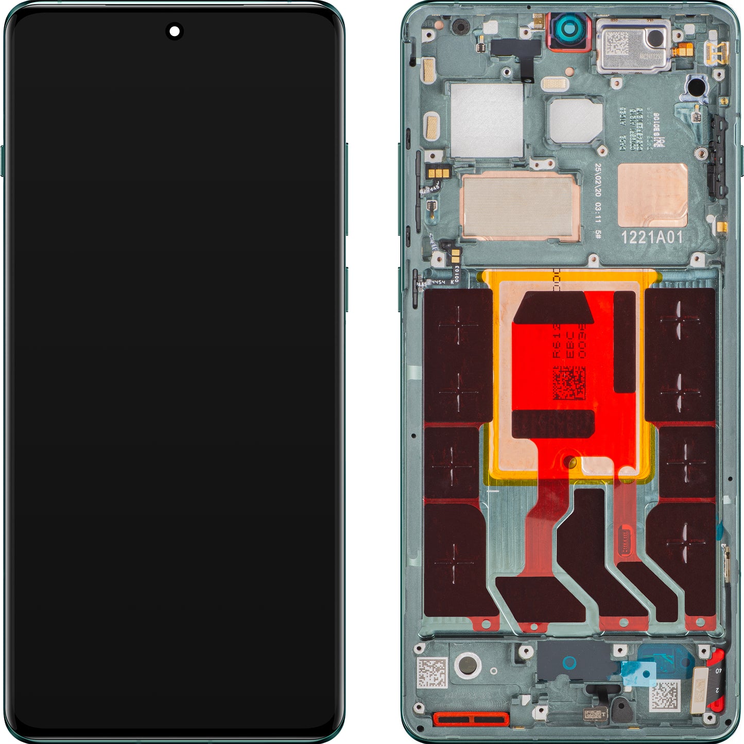 Display met Touchscreen OnePlus 12, met Frame, Groen (Flowy Emerald), Service Pack 621029000117