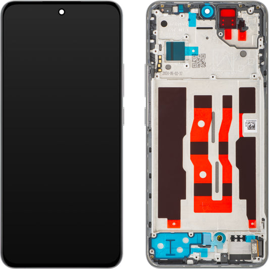 Display met Touchscreen Oppo Reno12, met Frame, Zilver (Astro Silver), Service Pack 621029000232