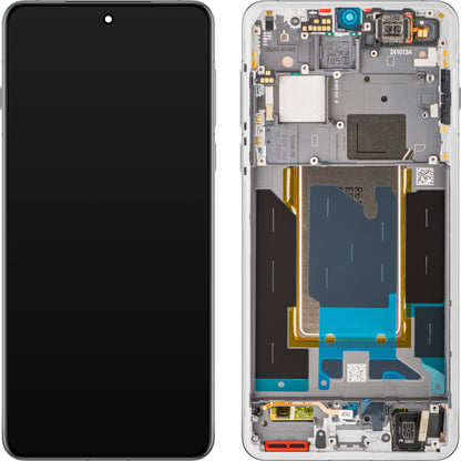 Display met Touchscreen Oppo Find X8 Pro, met Frame, Wit (Pearl White), Service Pack 621029000357