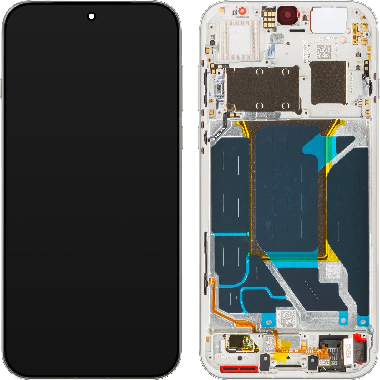 Display met Touchscreen Oppo Find X9 Pro, met Frame, Wit (Silk White), Service Pack 621029000721