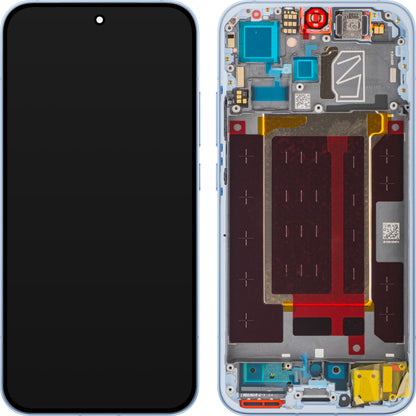 Display met Touchscreen Oppo Reno15 Pro Mini / Reno15 Pro, met Frame, Blauw (Aurora Blue), Service Pack 621029000776