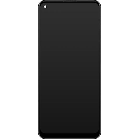 Touchscreen scherm Oppo F19 Pro+ 5G / A95 5G / Reno5 Z / A94 5G, met frame, zwart, Service Pack 4908719