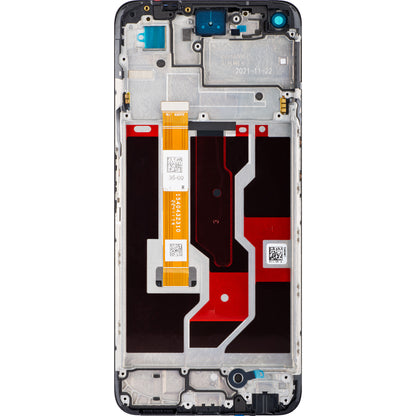 Touchscreen Display Oppo A96, met Frame, Zwart, Service Pack 4130058
