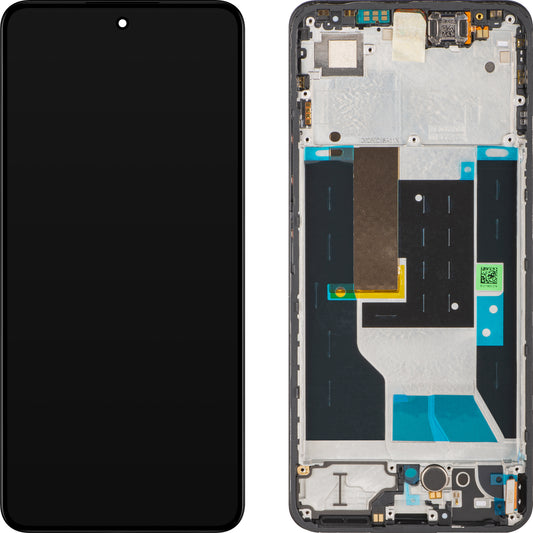 Display met Touchscreen Realme 14T, met Frame, Zwart (Obsidian Black), Service Pack 621029000502