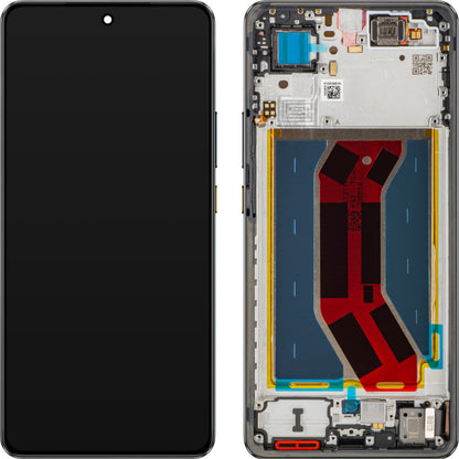 Display met Touchscreen Realme GT 7T, met Frame, Zwart (IceSense Black), Service Pack 621029000574