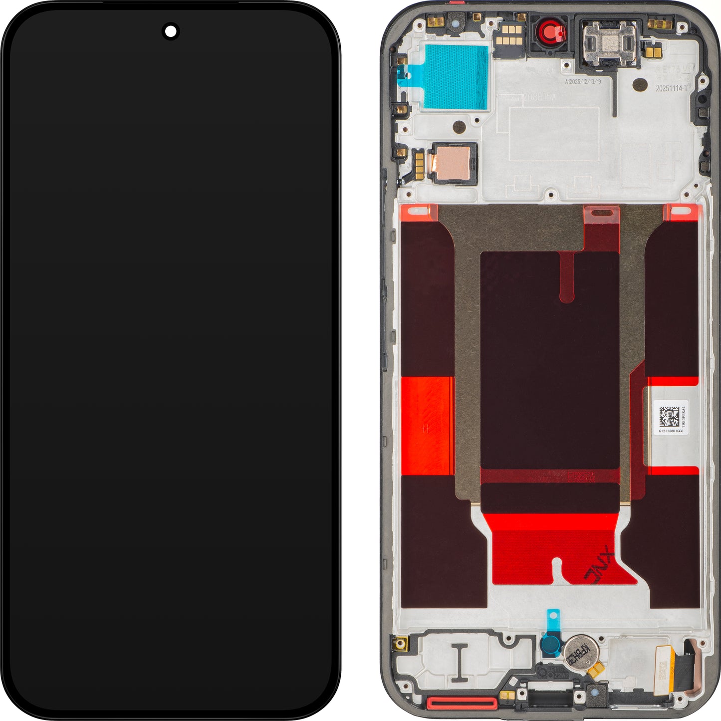 Display met Touchscreen Realme 16 Pro, met Frame, Zwart, Service Pack 621029000809