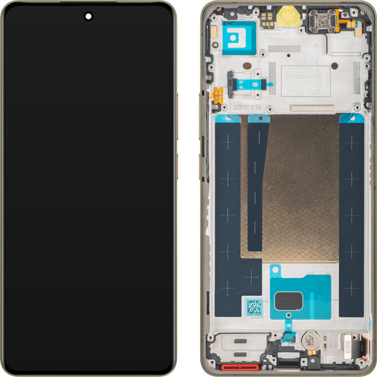 Display met Touchscreen Realme 16 Pro+, met Frame, Goud, Service Pack 621029000806