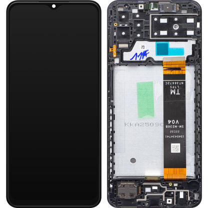 Samsung Galaxy A13 A135 Touchscreen Display, met Frame, Zwart, Swap GH82-28508A