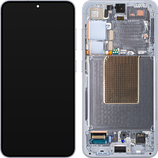 Touchscreen Display Samsung Galaxy S24 S921, with Frame, Sapphire Blue, Service Pack GH82-33287F 