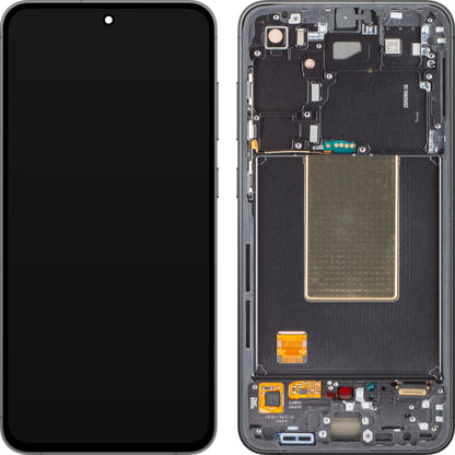 Samsung Galaxy S24 FE S721 touchscreen scherm, met frame, zwart (grafiet), Service Pack GH82-35848A 