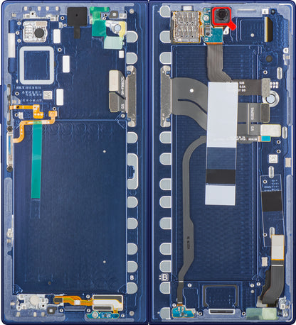 Samsung Galaxy Z Fold7 F966 Touchscreen Display, met Frame, Sub Inner, Blauw (Blue Shadow), Service Pack GH82-37548B