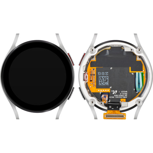 Samsung Galaxy Watch5 40mm Touchscreen Display, met Frame, BT Versie, Zilver, Service Pack GH82-30040C