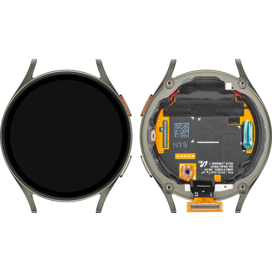 Samsung Galaxy Watch7 44mm Touchscreen Display, met Frame, BT Versie, Groen, Service Pack GH97-29845A