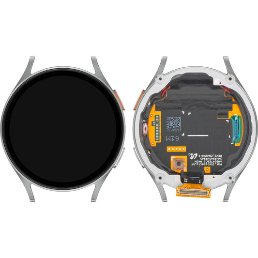 Touchscreen Display Samsung Galaxy Watch7 44mm, met Frame, BT Versie, Zilver, Service Pack GH97-29845C