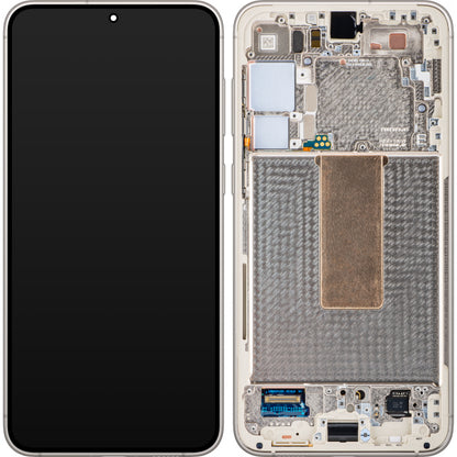 Samsung Galaxy S23+ S916 Touchscreen Display, met Frame, Wit (Cream), Service Pack GH82-30476B