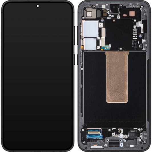 Touchscreen scherm Samsung Galaxy S23+ S916, met frame, grijs (grafiet), Service Pack GH82-30476E