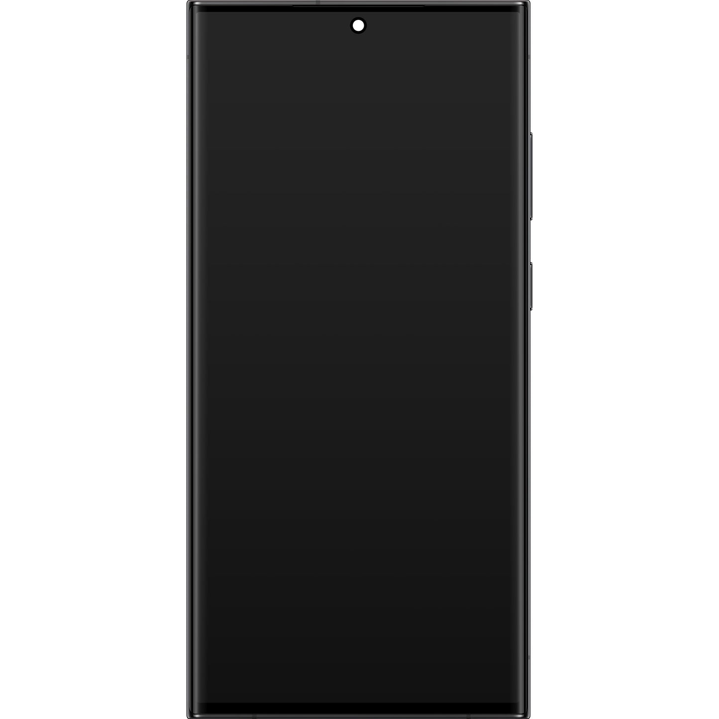 Samsung Galaxy S23 Ultra S918 Touchscreen Display, with Frame, Black (Phantom Black), Service Pack GH82-30466A