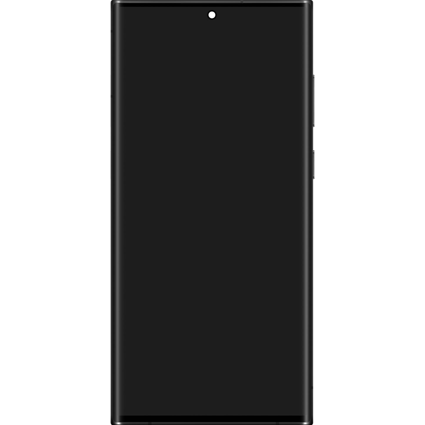 Samsung Galaxy S22 Ultra 5G S908 Touchscreen Display, with Frame, Black, Service Pack GH82-27488A