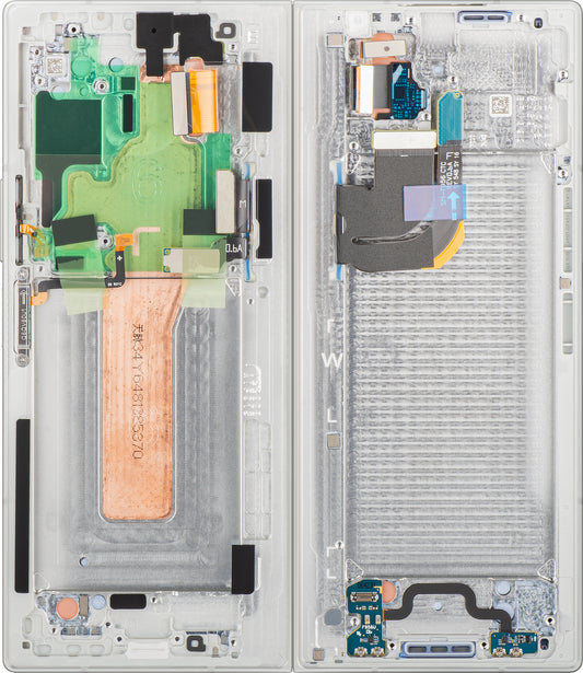 Samsung Galaxy Z Fold6 F956 Touchscreen Display, met Frame, Sub Inner, Wit, Service Pack GH82-35042E