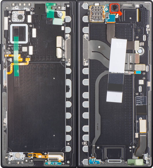Samsung Galaxy Z Fold7 F966 Touchscreen Display, met Frame, Sub Inner, Zwart (Jet Black), Service Pack GH82-37548C