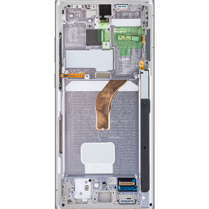 Touchscreen scherm Samsung Galaxy S22 Ultra 5G S908, met frame, wit, Service Pack GH82-27488C