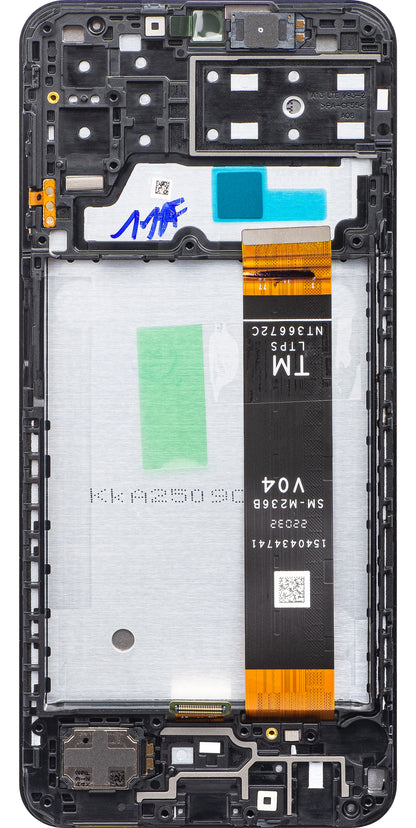 Samsung Galaxy A13 A135 Touchscreen Display, met Frame, Zwart, Swap GH82-28508A