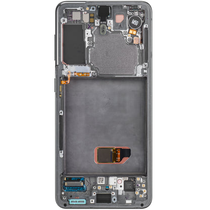 Touchscreen scherm Samsung Galaxy S21 5G G991, met frame, grijs, Service Pack GH82-24544A