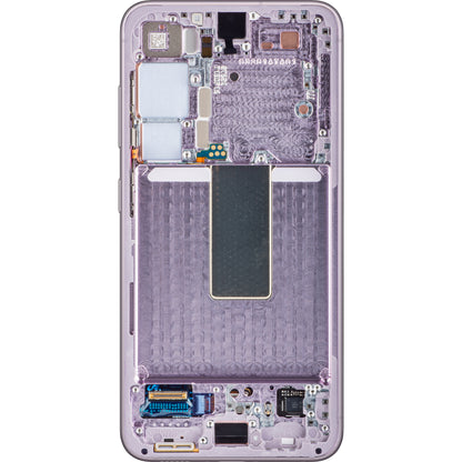 Samsung Galaxy S23 S911 Touchscreen Display met Frame, Roze (Lavendel), Service Pack GH82-30480D