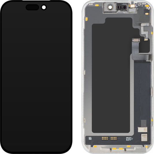Touchscreen-display met MP-lichtnabiestsensor compatibel met Apple iPhone 17 Pro, met frame, OLED FHD 120Hz diagnostische softwareversie, zwart