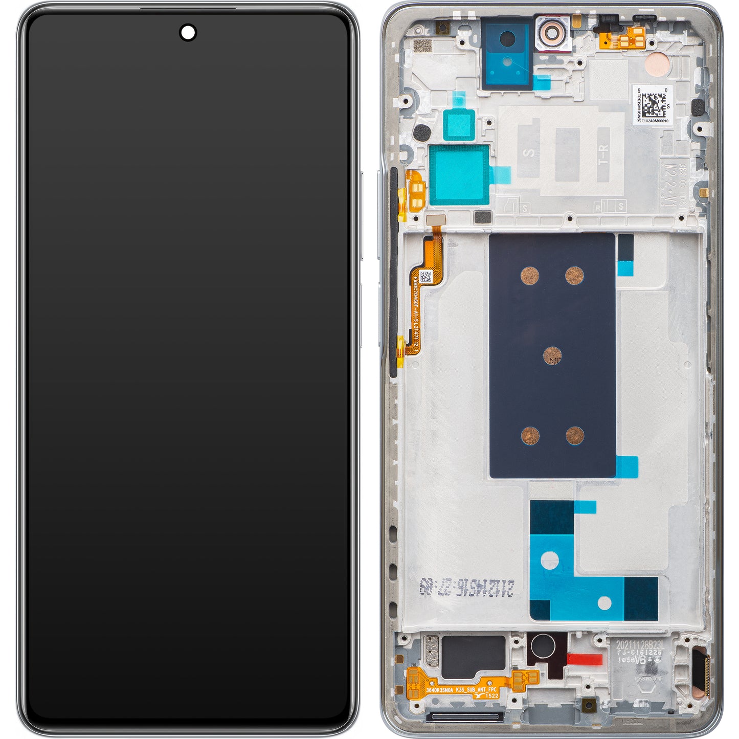 Xiaomi 11T Touchscreen Display, met Frame, Grijs (Meteorite Gray), Swap 560004K11R00