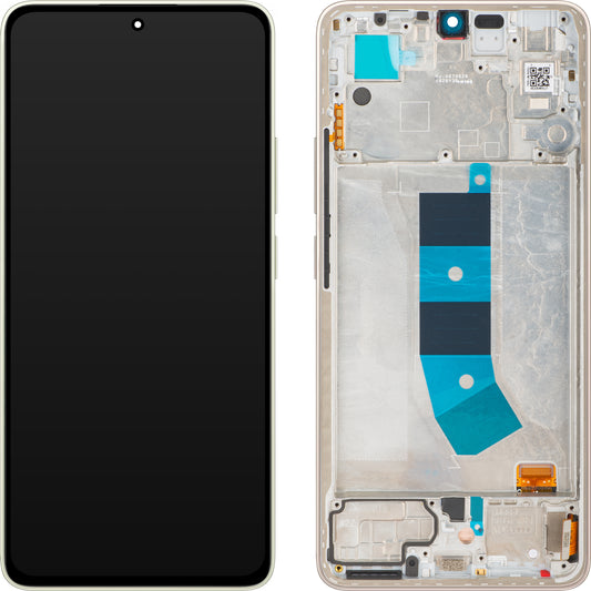 Touchscreen scherm Xiaomi Redmi Note 13 4G, met frame, Prism Gold, Service Pack 56000200N700 