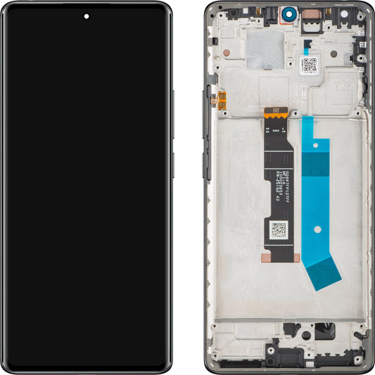Display met Touchscreen Xiaomi Redmi Note 14 Pro 4G, met Frame, Zwart (Midnight Black), Service Pack 560003000O600