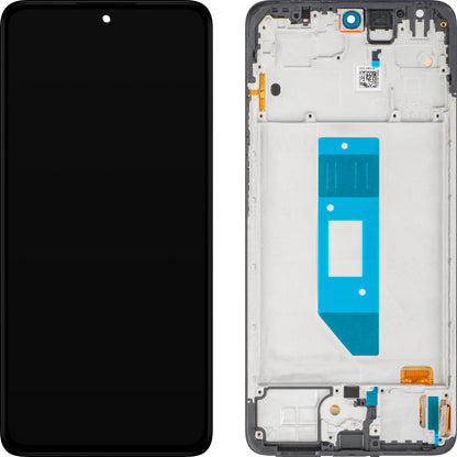 Display met Touchscreen Xiaomi Redmi Note 14 4G, met Frame, Zwart, Wereldwijde Versie, Service Pack 560001000O700