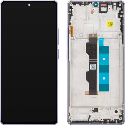 Display met Touchscreen Xiaomi Redmi Note 14S, met Frame, Violet (Aurora Purple), Service Pack 56000200N6R00